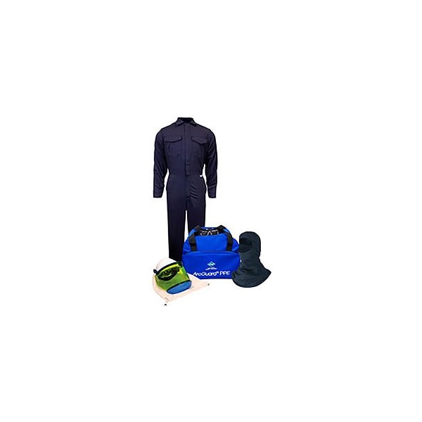 National Safety Apparel ArcGuard KIT2CV08NGB2X 8 cal/cm2 Arc Flash Kit with FR Coverall and Balaclava, 2XL, No Gloves KIT2CV08NGB2X - main